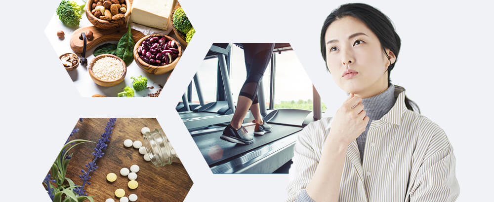 漢方やサプリ、ジム、